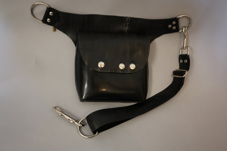 Latex hip bag, side bag, latex bike tube combination image 3