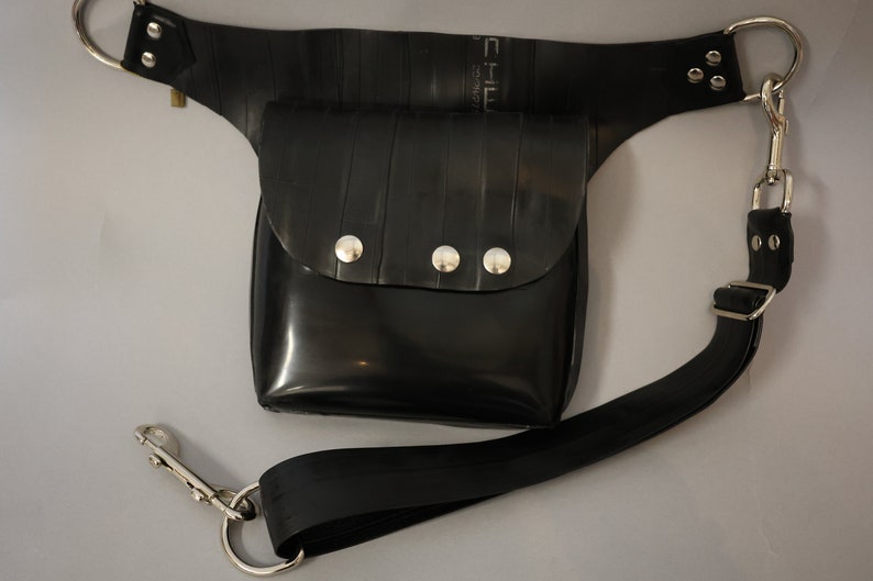 Latex hip bag, side bag, latex bike tube combination image 2