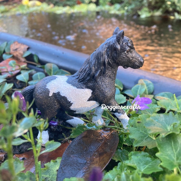 Schleich custom / repeindre « Olivia » Shetland poney modèle figurine de cheval