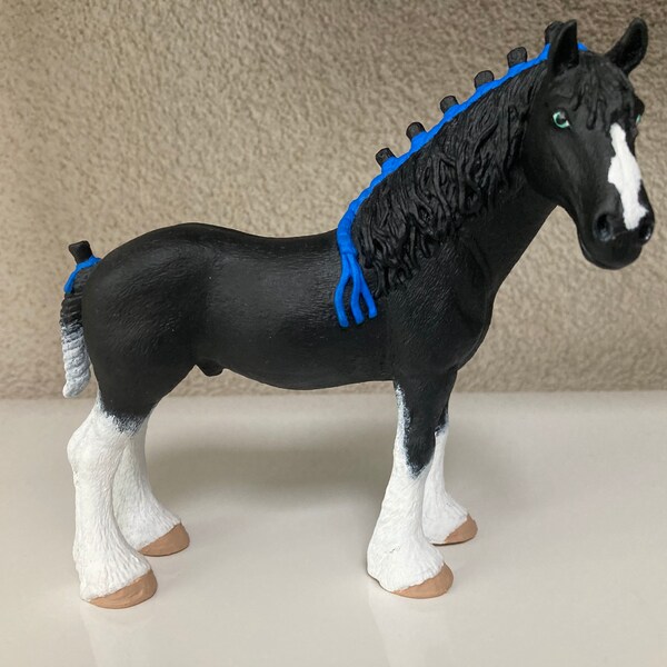Schleich cheval clydesdale repeindre personnalisé « King » | modèle de cheval | Ooak