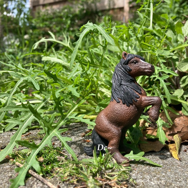 Schleich miniature poney shetland « cookie » repeindre | OOAK | modèle de cheval | coutume