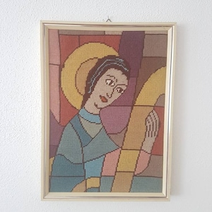 bordado religioso de meados do século