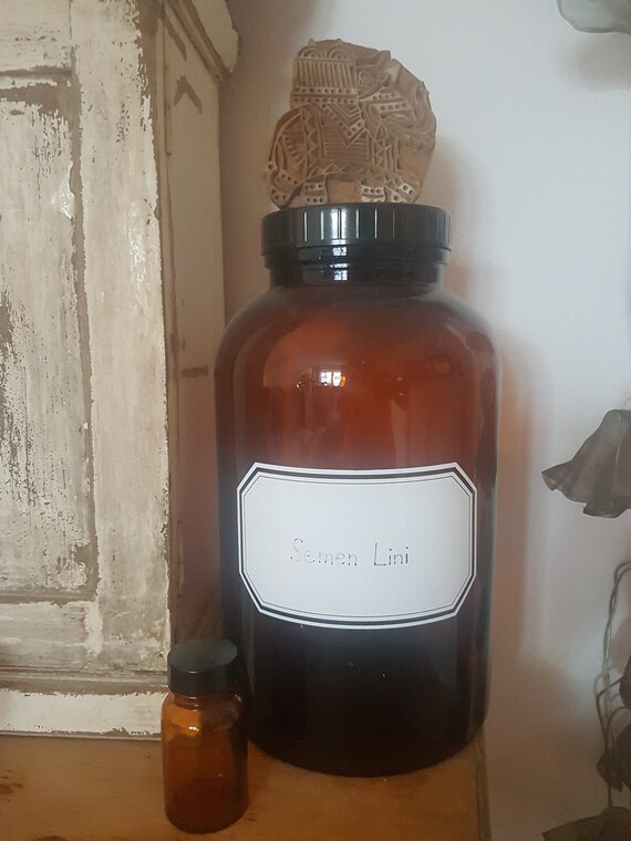 Braunes großes Apothekerglas