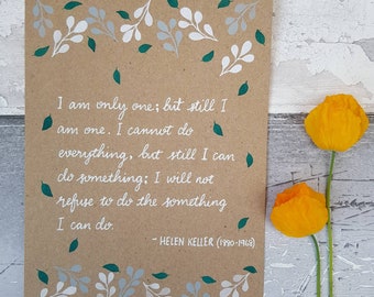 Helen Keller Quote | Etsy