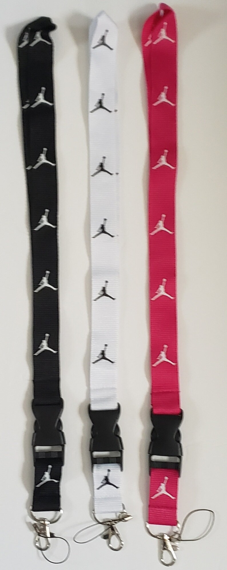Jordan Lanyard with ID Badge Holder Keychain Etsy