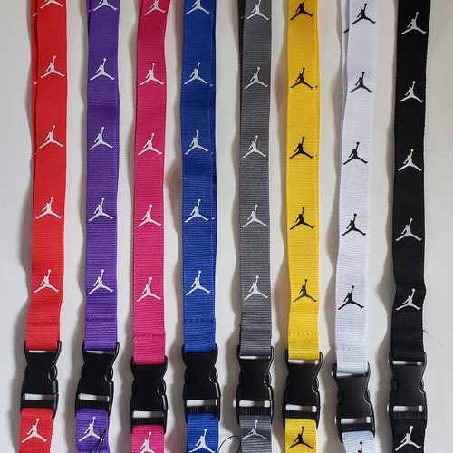 Jordan Lanyard With Jordan Keychain Etsy