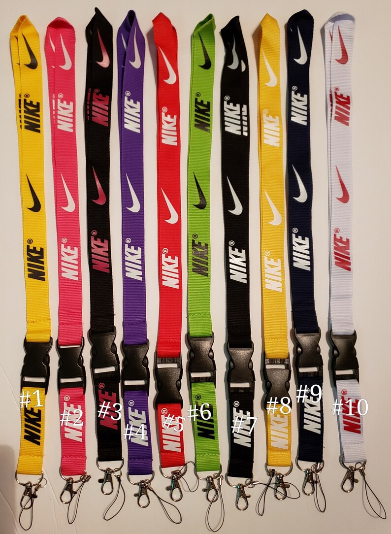 Nike Lanyard with Detachable Keychain | Etsy