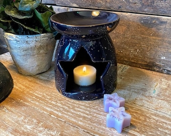 Star/Moon/Star Sign/Zodiac Wax Burner & Wax Melts • 25 Scents to Choose From • Gift Ideas • Soy • Vegan and Cruelty Free