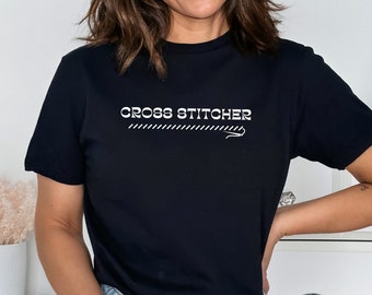Kreuzstich Shirt, Kreuzstich, Kreuzstich Geschenk, lustiges Kreuzstich, nähen Shirt, Kreuzstich.Kurzarm Unisex T-Shirt