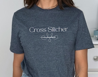 Kreuzstich Shirt, Kreuzstich, Kreuzstich Geschenk, lustiges Kreuzstich, nähen Shirt, Kreuzstich.Kurzarm Unisex T-Shirt