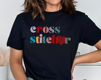 Kreuzstich Shirt, Kreuzstich, Kreuzstich Geschenk, lustiges Kreuzstich, nähen Shirt, Kreuzstich.Kurzarm Unisex T-Shirt
