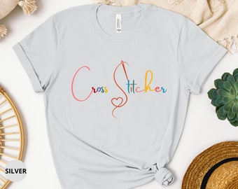 Cross Stitch Shirt, cross stitch, cross stitch gift, cross stitch lover, cross stitch tee, funny cross stitch, sewing shirt. Unisex t-shirt