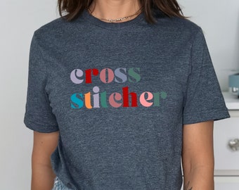 Kreuzstich Shirt, Kreuzstich, Kreuzstich Geschenk, lustiges Kreuzstich, nähen Shirt, Kreuzstich.Kurzarm Unisex T-Shirt