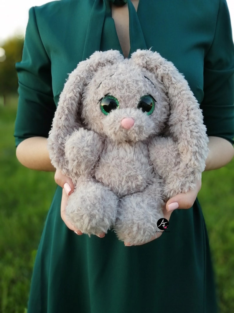 Stuffed Bunny toy for baby Baby rabbit doll for kid Crochet Etsy