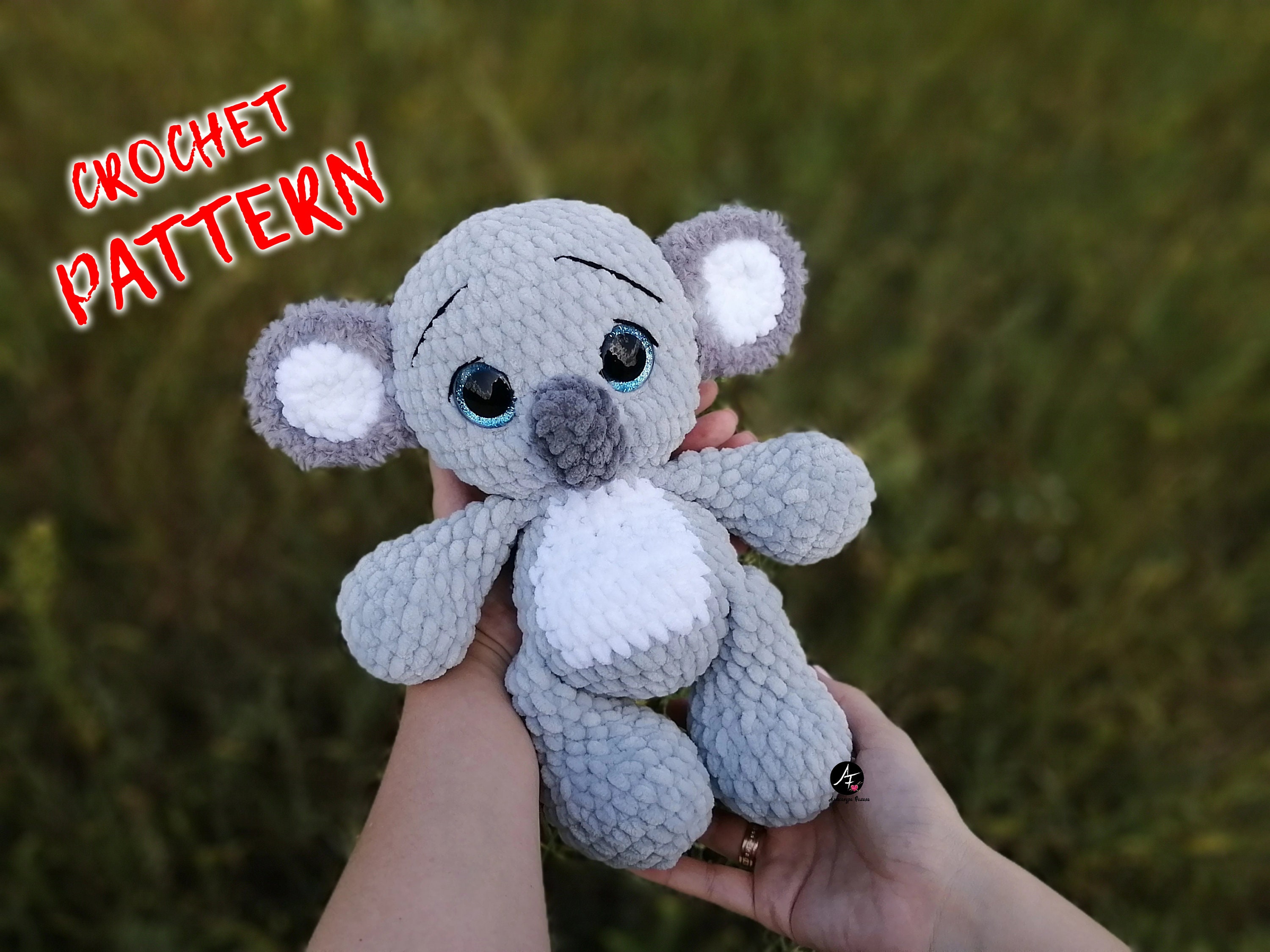 Crochet Pattern Koala PDF English Plush stuffed animal koala Etsy