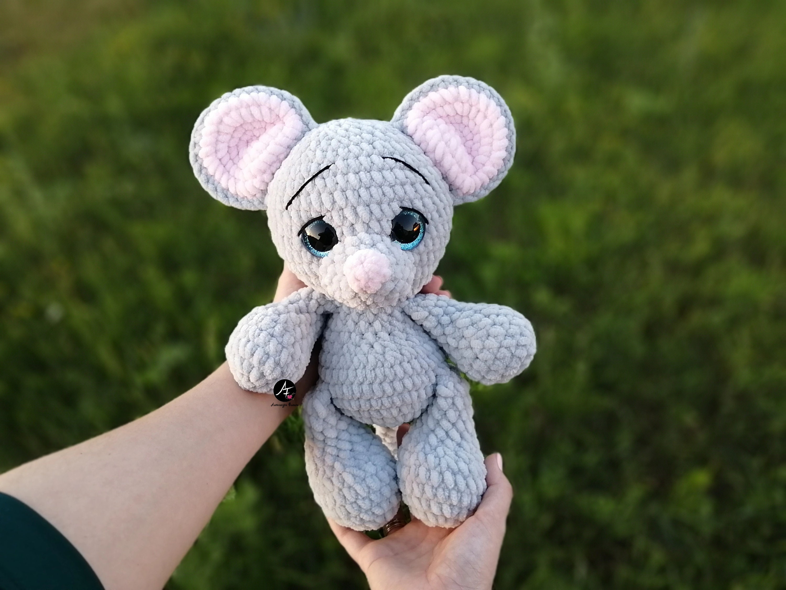 Stuffed animal Mouse toy for kids Baby Mouse doll for baby Etsy