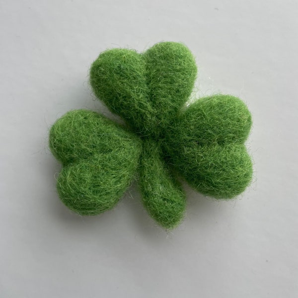 Shamrock pin/brooch /rear view mirror ornament /magnet