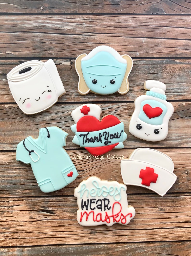Nurse Cookies / Nurse Appreciation Cookies / Nurse Thank You Etsy