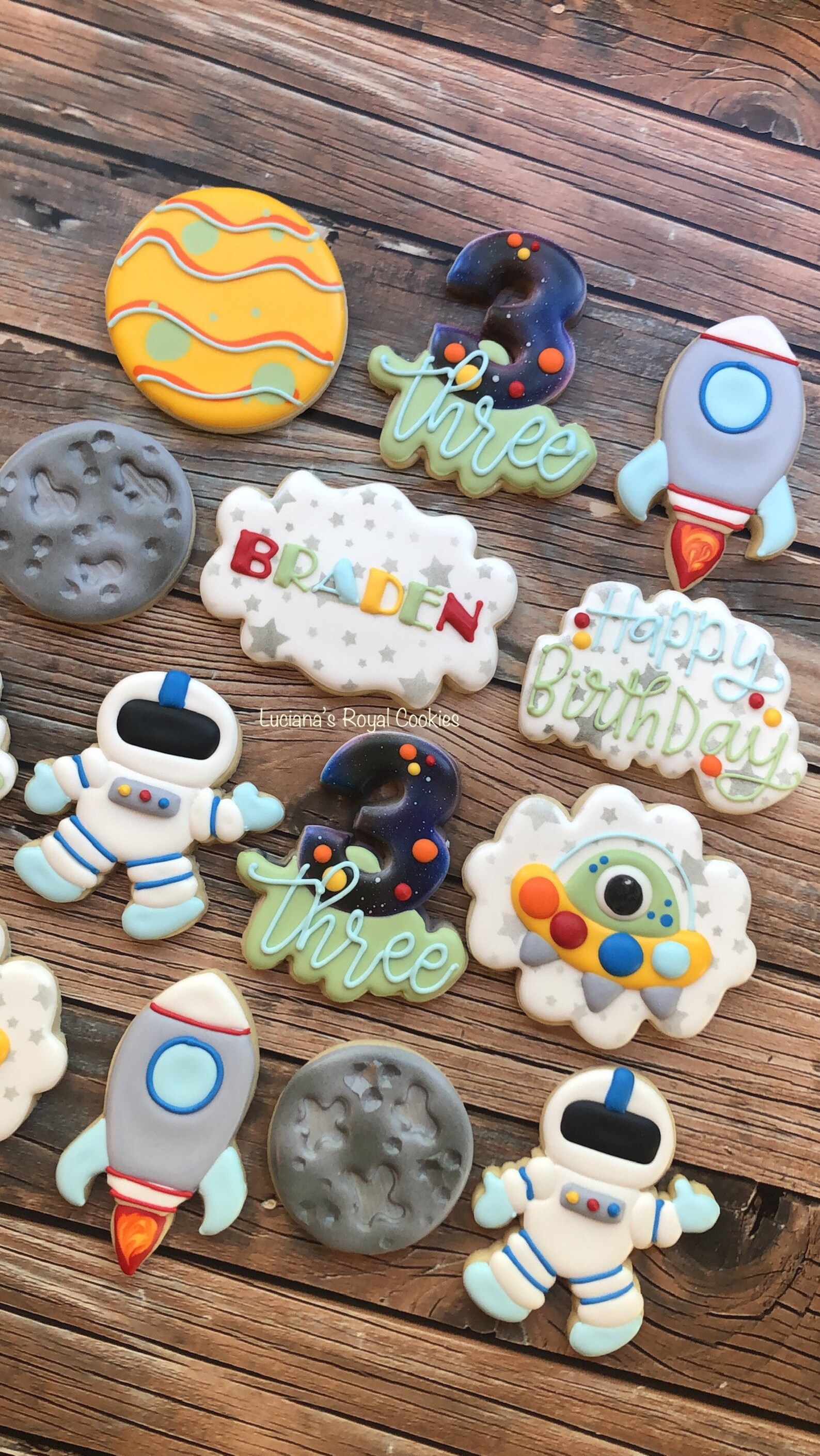 Space Cookies / Outer Space Cookies / Astronaut Cookies Etsy