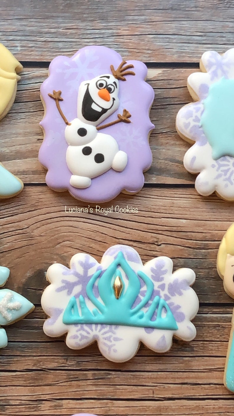 Frozen Elsa Cookies / Elsa Cookies Etsy