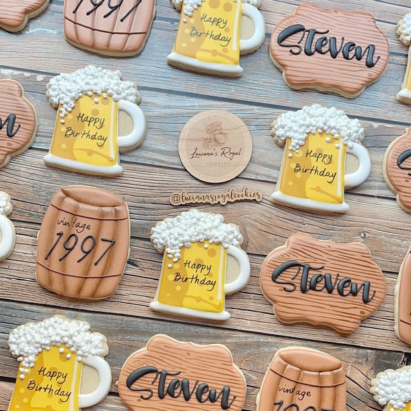 Beer Cookies Etsy