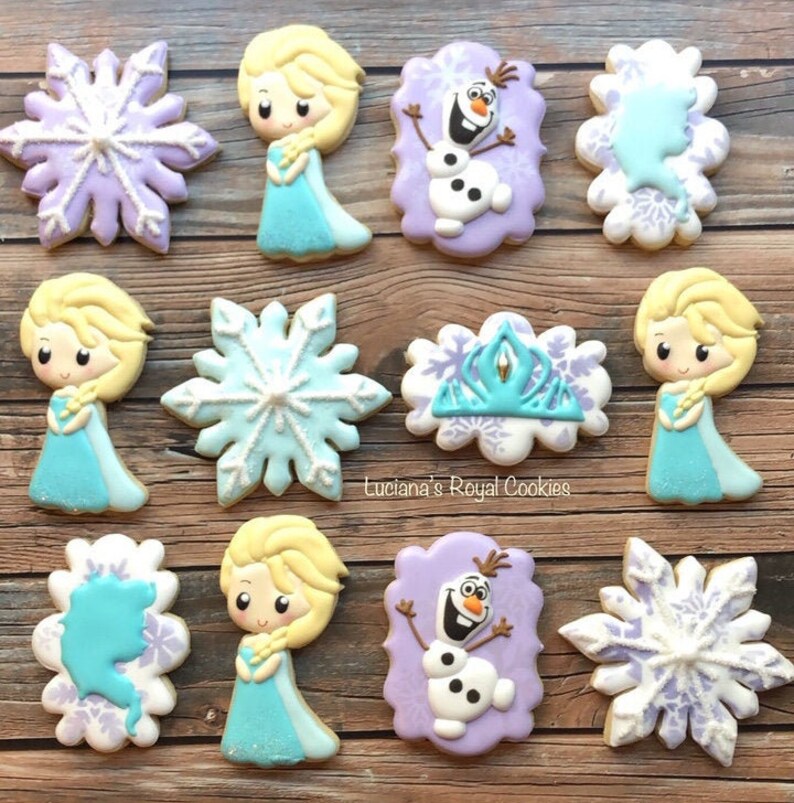 Frozen Elsa Cookies / Elsa Cookies Etsy