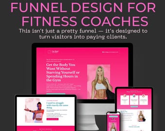 Custom GoHighLevel Sales Funnel for Fitness Coaches | High-Converting & Done-For-You Landing Pages for Fitness Coaches or Personal Trainers