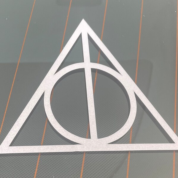 Deathly Hallows Decal Sticker Bumpersticker Harry Potter Reflective Decal