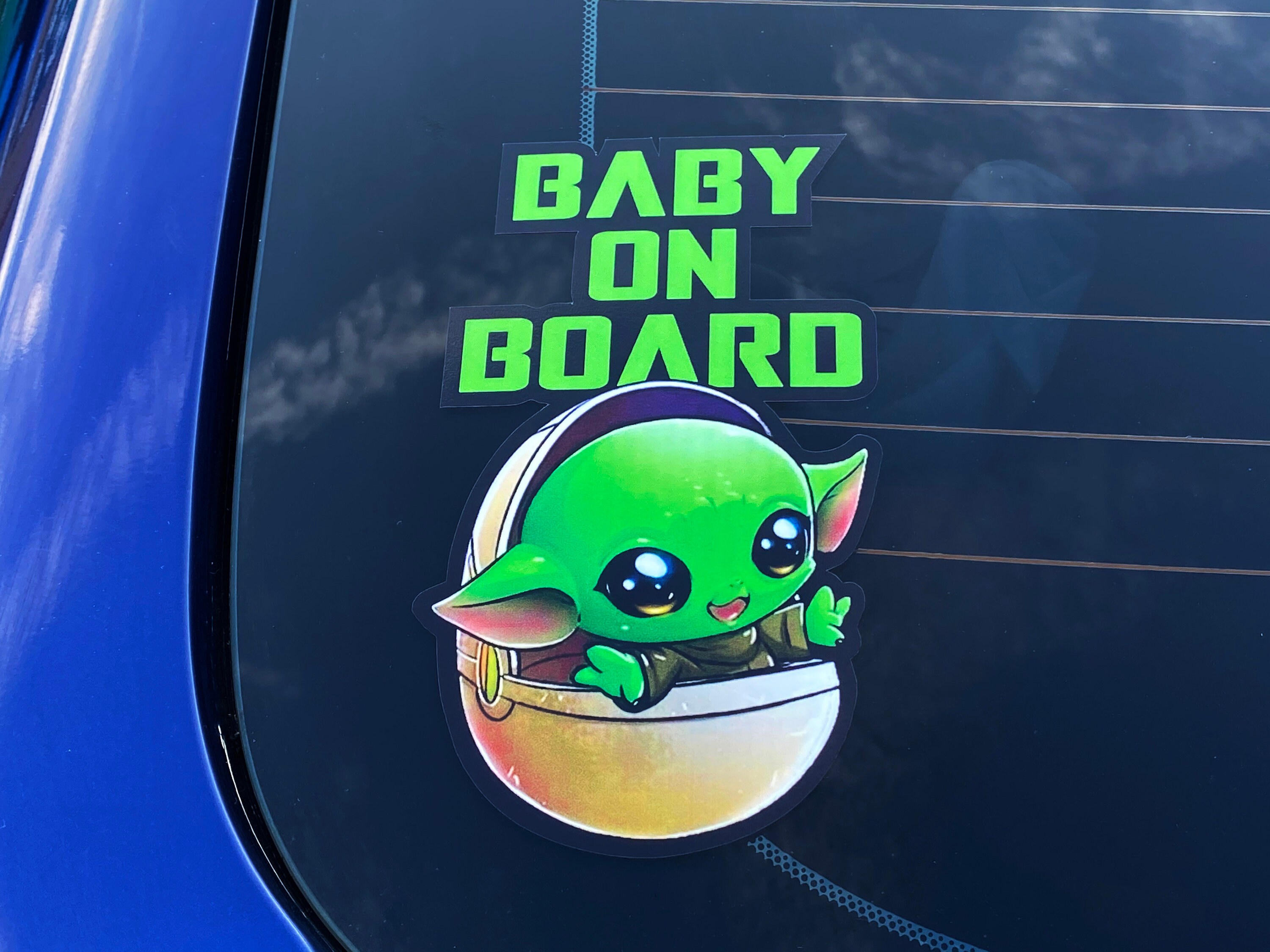 Baby Yoda Baby on Board Bumper Sticker Star Wars Baby On Etsy
