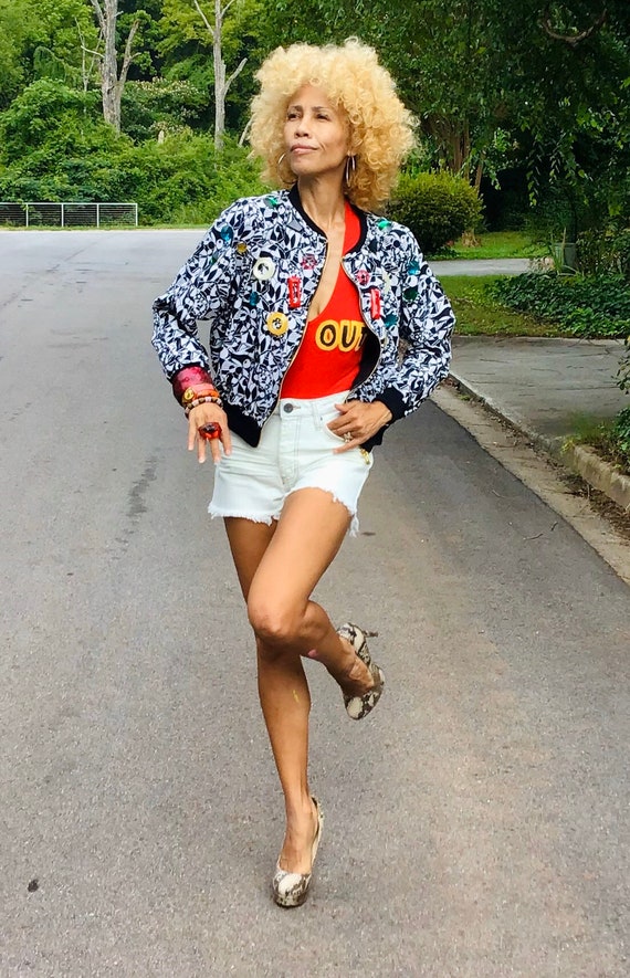 NWT Tiskies Africa Nigeria bomber jacket beaded st