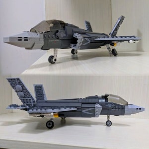 Custom Moc Set 456 Fighter Aircraft Plane Jet War P38 4 Etsy
