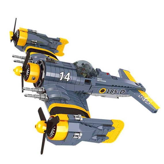 Custom Moc Set 456 Fighter Aircraft Plane War F26 Tempest Ww Etsy
