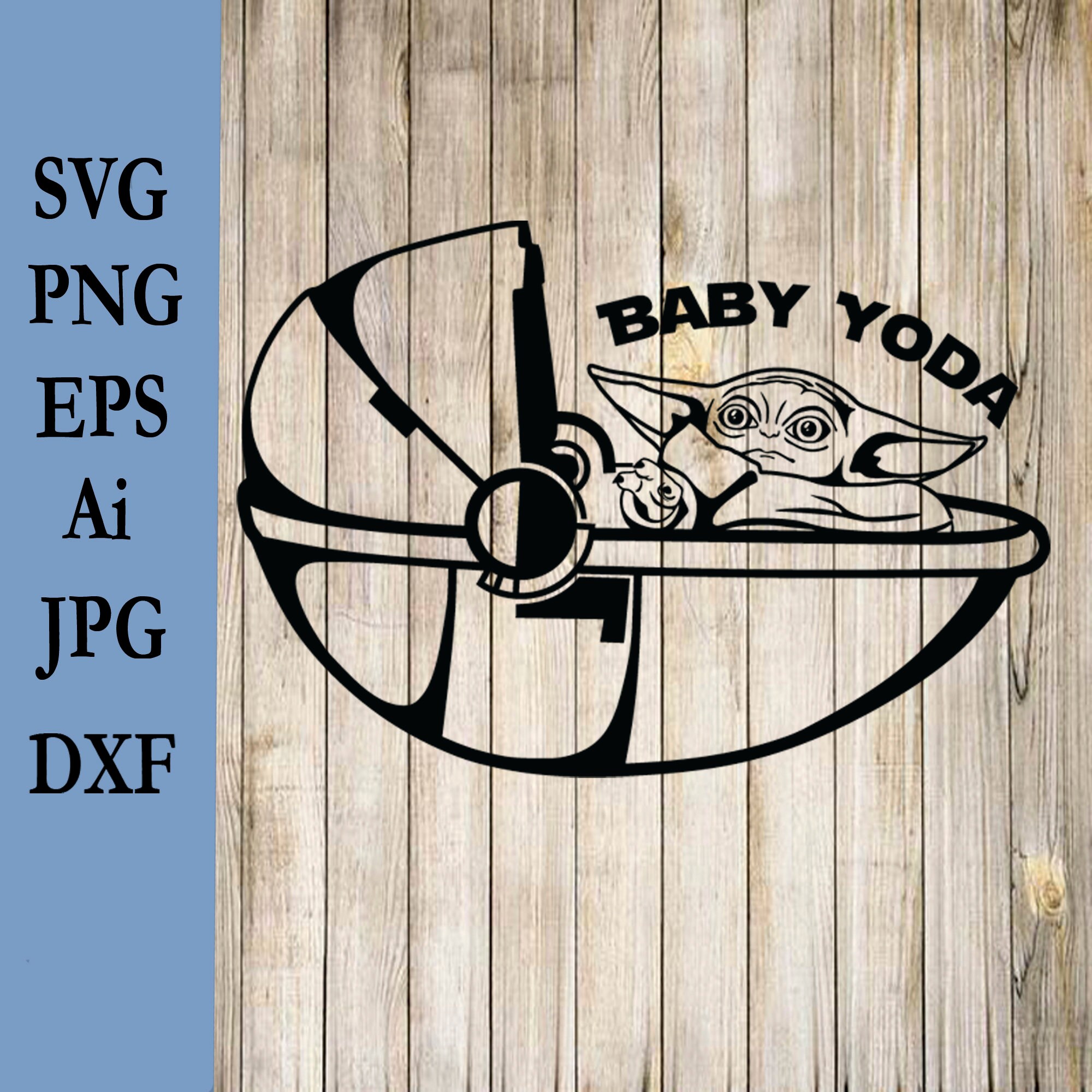 Baby Yoda Svg Digital Cut File Mandalorian Svg Baby Yoda Etsy