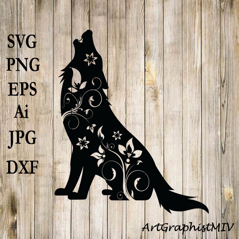 Download Digital SVG Cut File Cricut Animal Svg T-shirt design Wolf ...