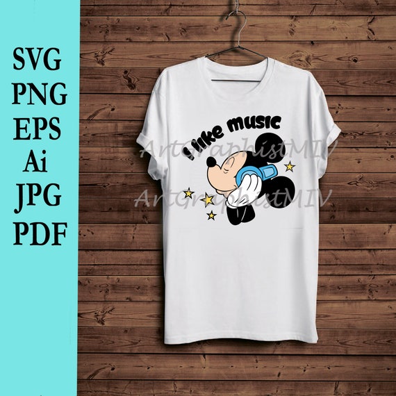 Download Mickey Mouse Svg Mickey Mouse Vector Mickey Mouse Png Music Etsy
