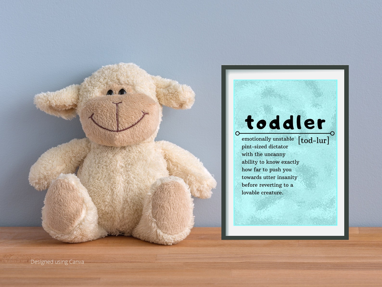 Toddler Definition Print INSTANT DOWNLOAD Baby Room Etsy