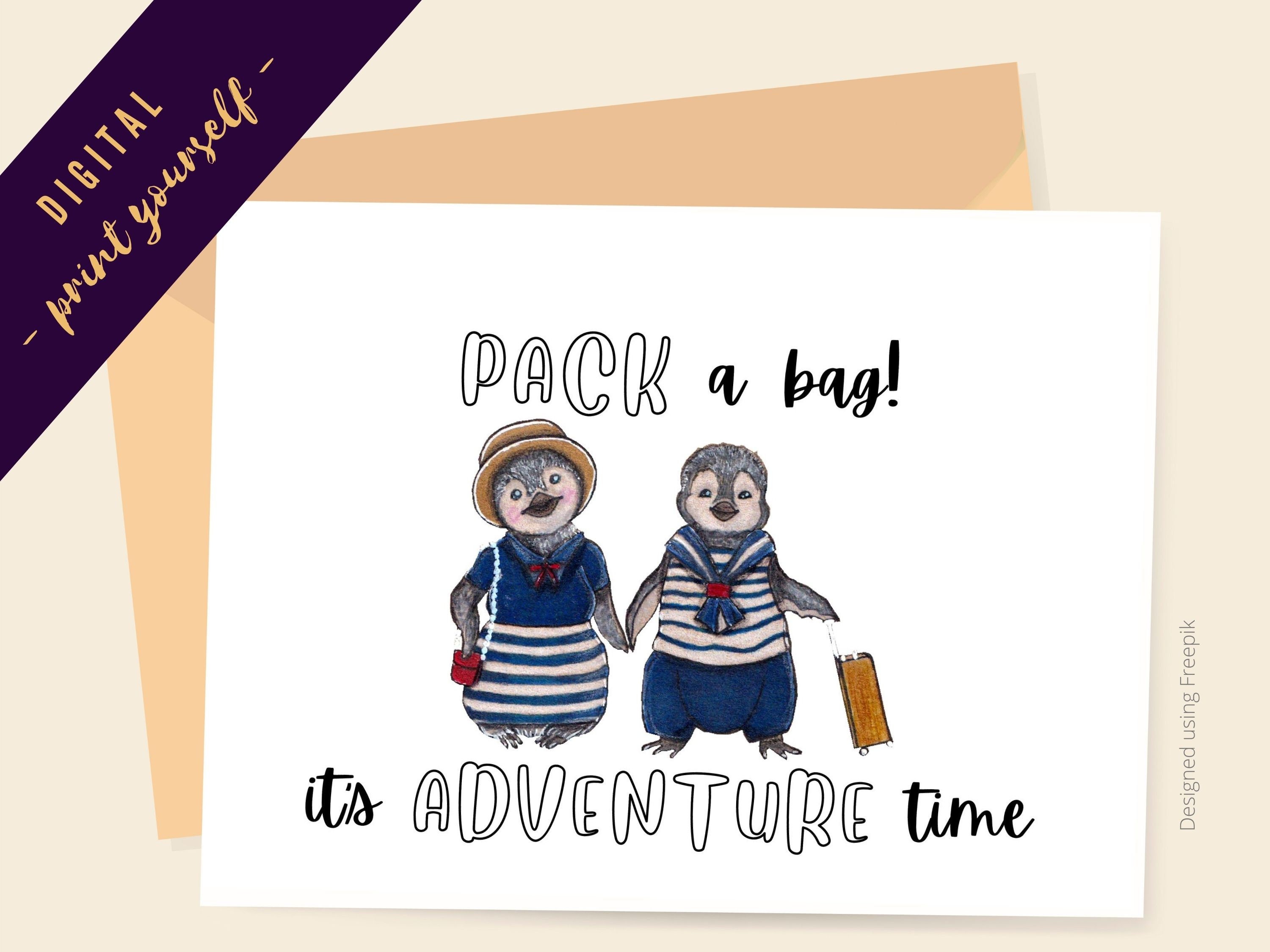 Vacation Printable Greeting Card INSTANT DOWNLOAD 7x5 inch | Etsy