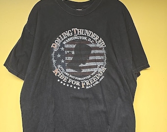 Rolling Thunder 14 DC vintage à manches courtes pour homme, Harley Davidson, 2001