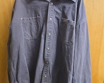 Veste chemise Carhartt doublée de flanelle, Snap Up 2XL Vintage