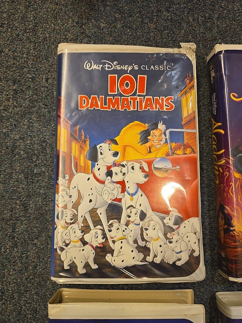 Walt Disney Classics Lot of 4 VHS Tapes Vintage Black Diamond