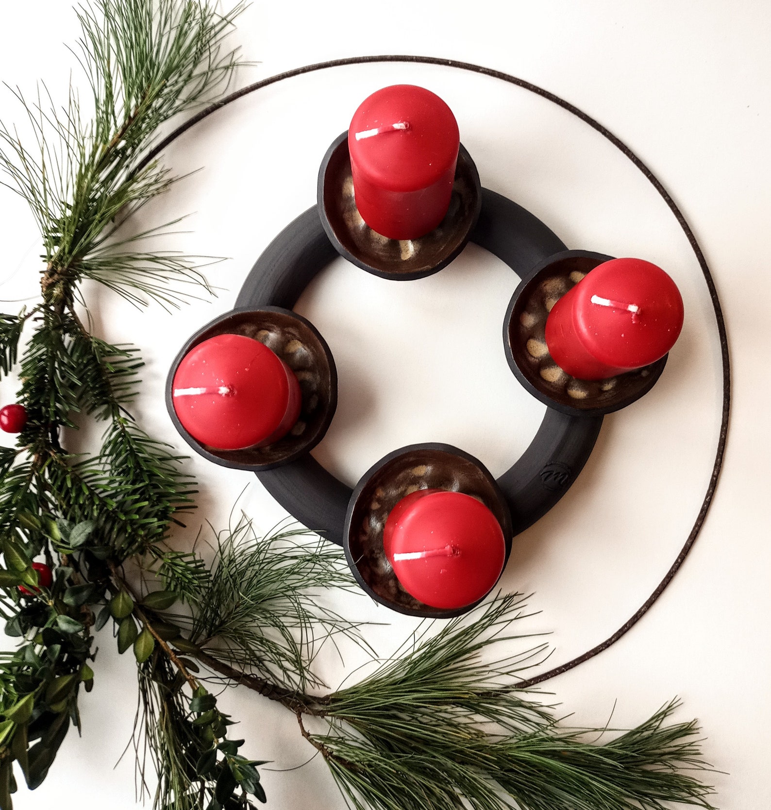 Portavelas gres portavelas de cerámica portavelas hecho a Etsy