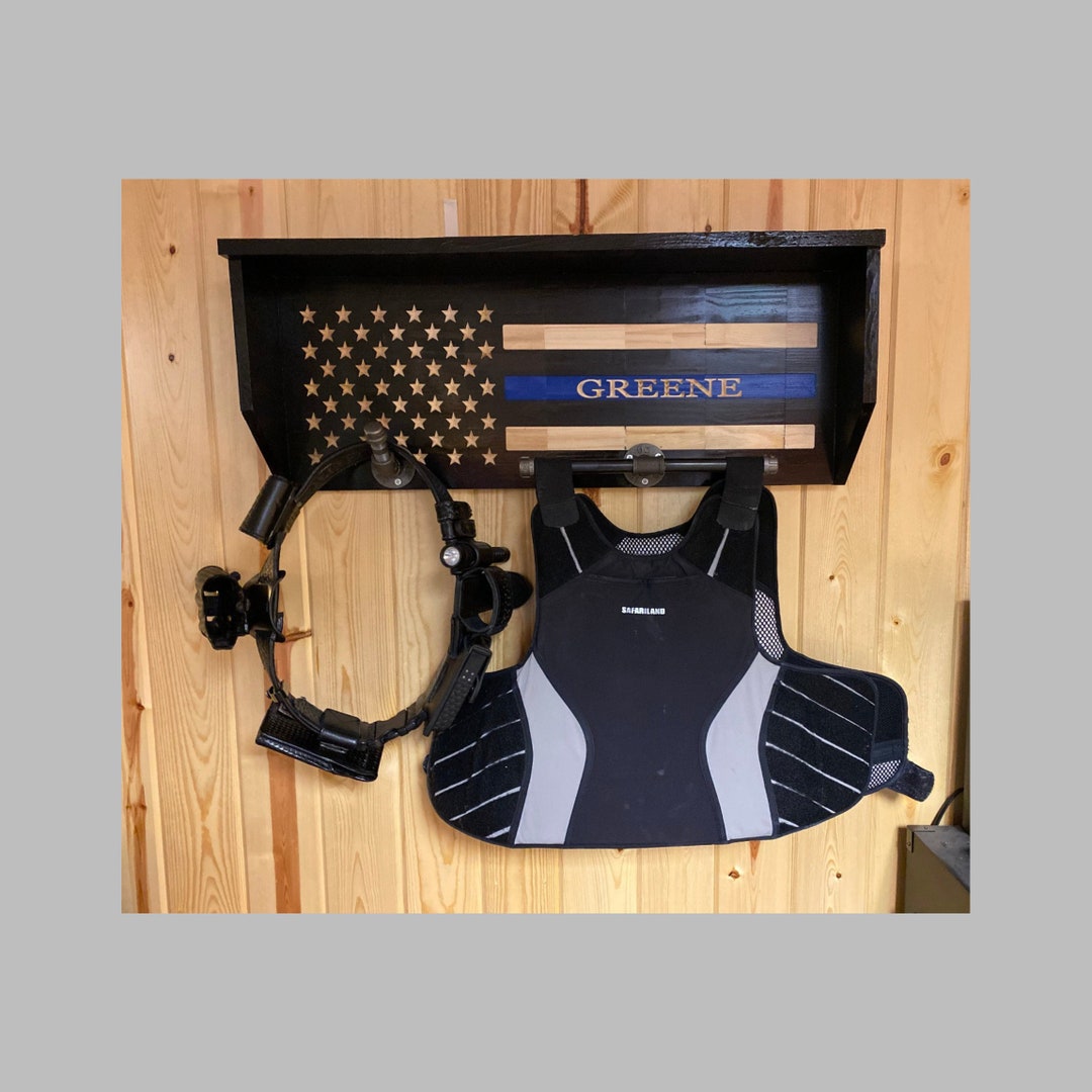 Police Gear Rack-law Enforcement Gear Rack - Vest Gear Rack - American ...
