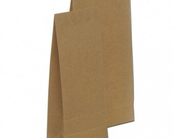 10 Kraft paper bags with bellows (2 sizes)