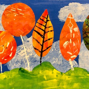 LeafTrees de Ellie Rae (cartão postal 4"X6")