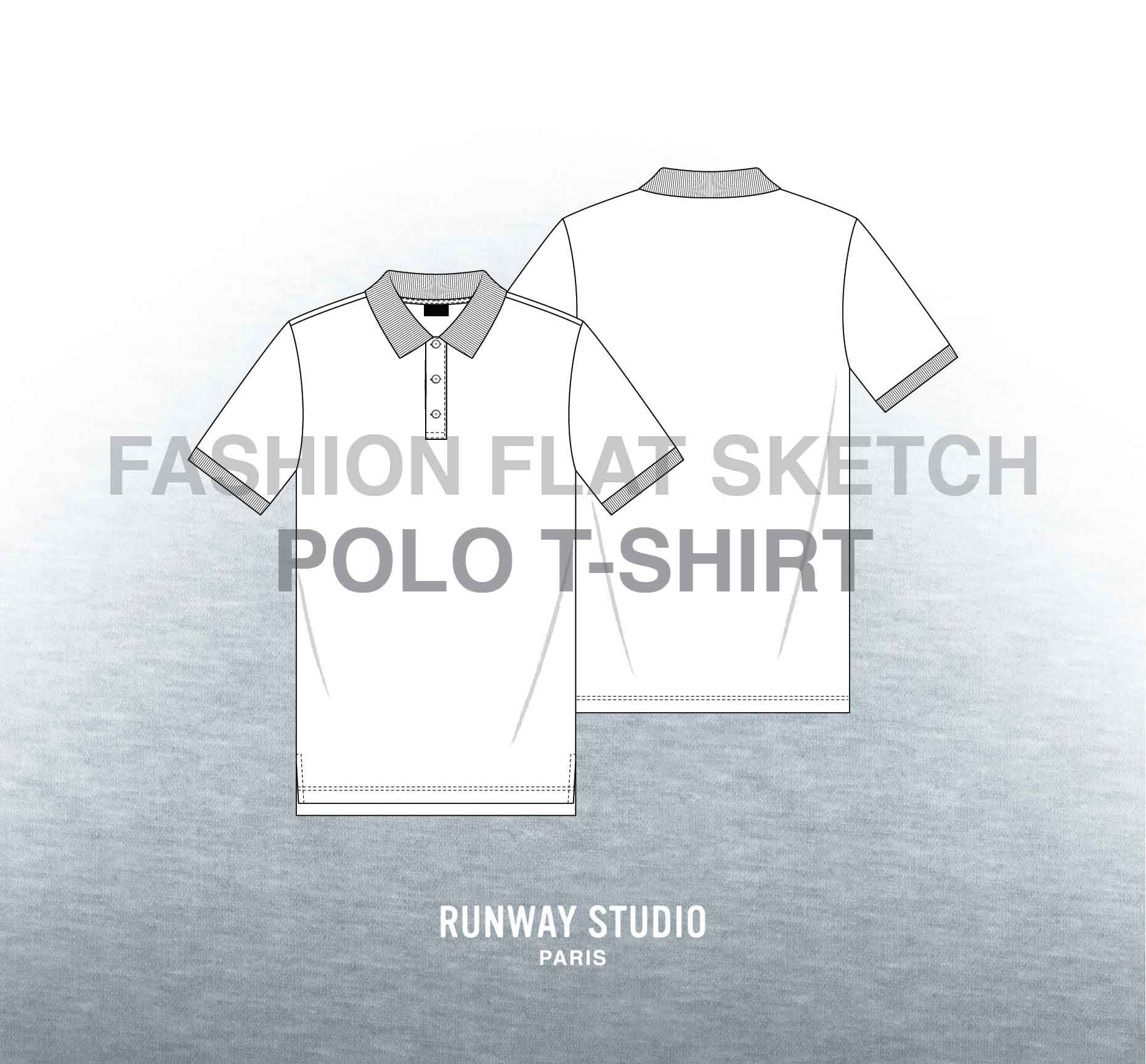polo tee vector