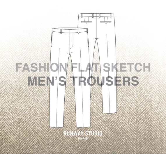 Mens Flat-front TROUSER-REGULAR FIT 