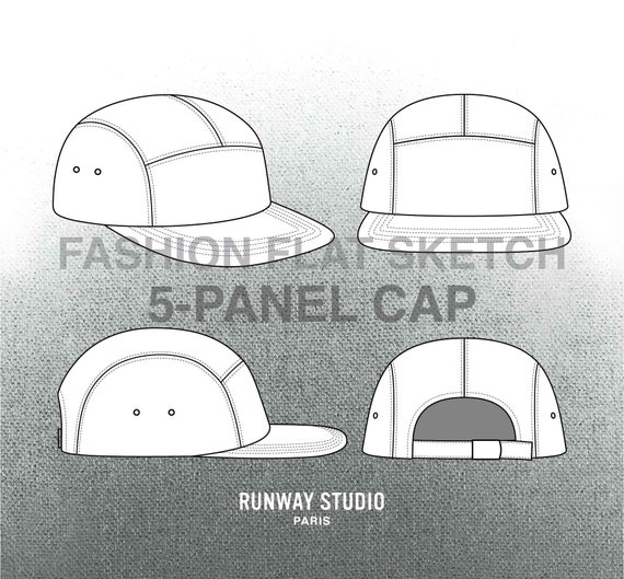 Cappellino Snapback 5 Pannelli Visiera Piatta | Berretto Baseball Unisex | Nero Taglia Unica Regolabile | Protezione Solare UPF 50+