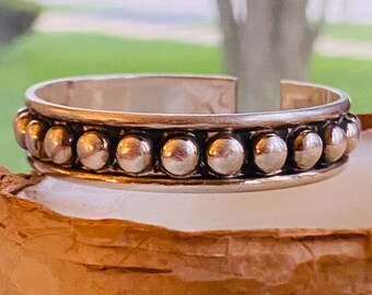 Widow Brand Designer Sterling Silver Twisted Cuff Bracelet Vintage 