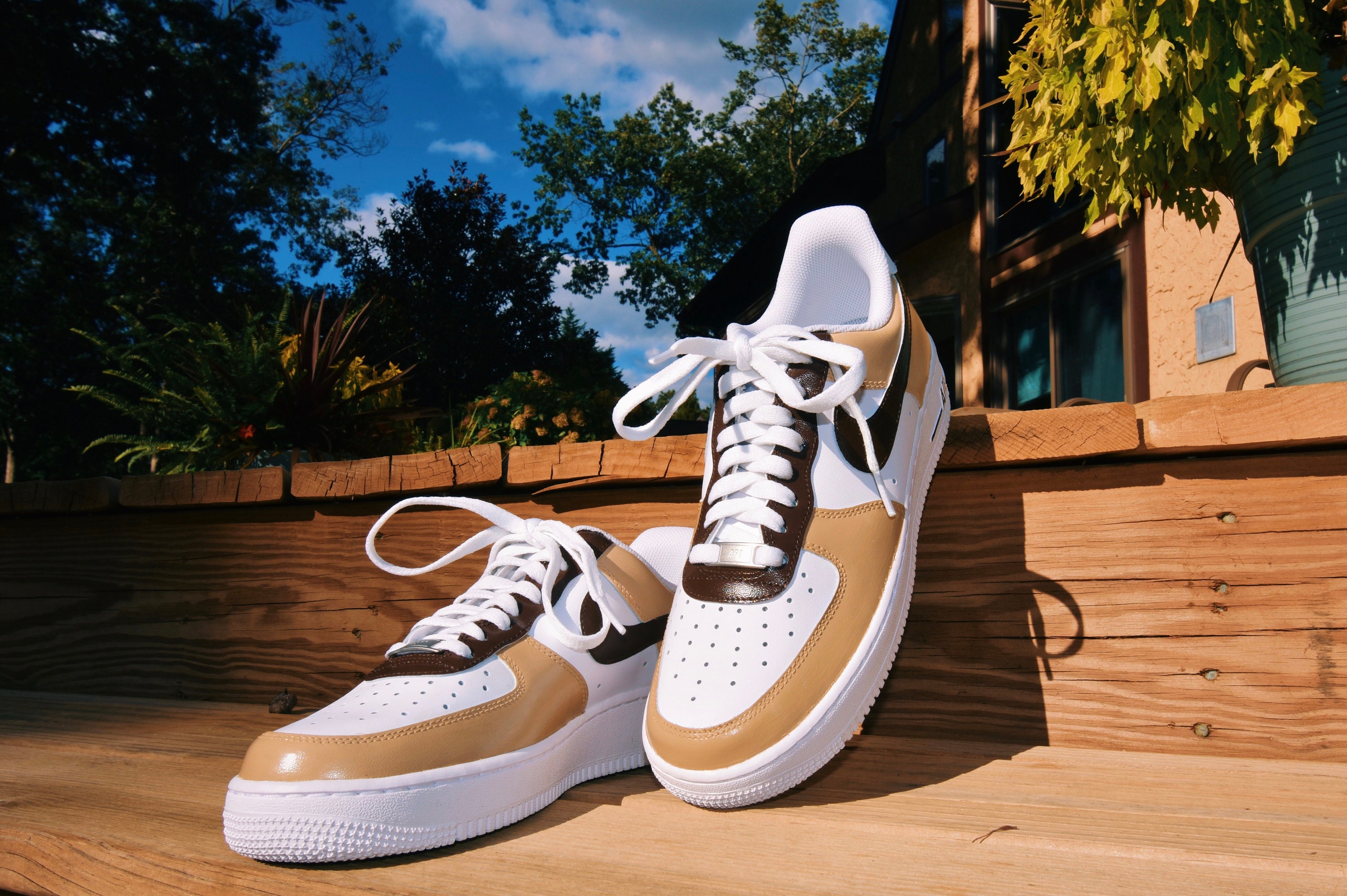 tan brown air force 1