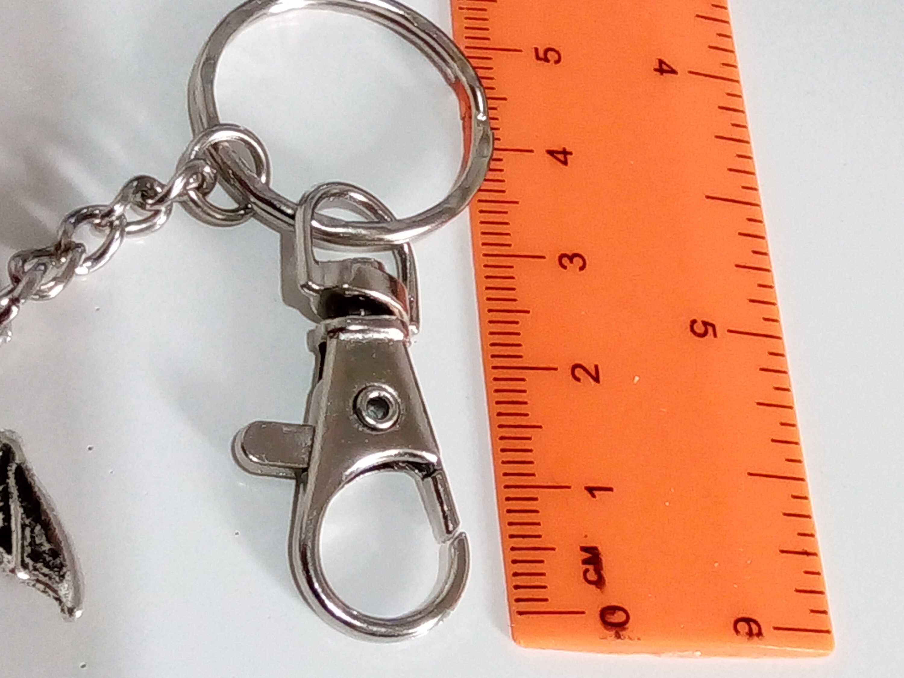 Keychain Silver Horse Shoe Pendant on Keyring Unique perfect Etsy
